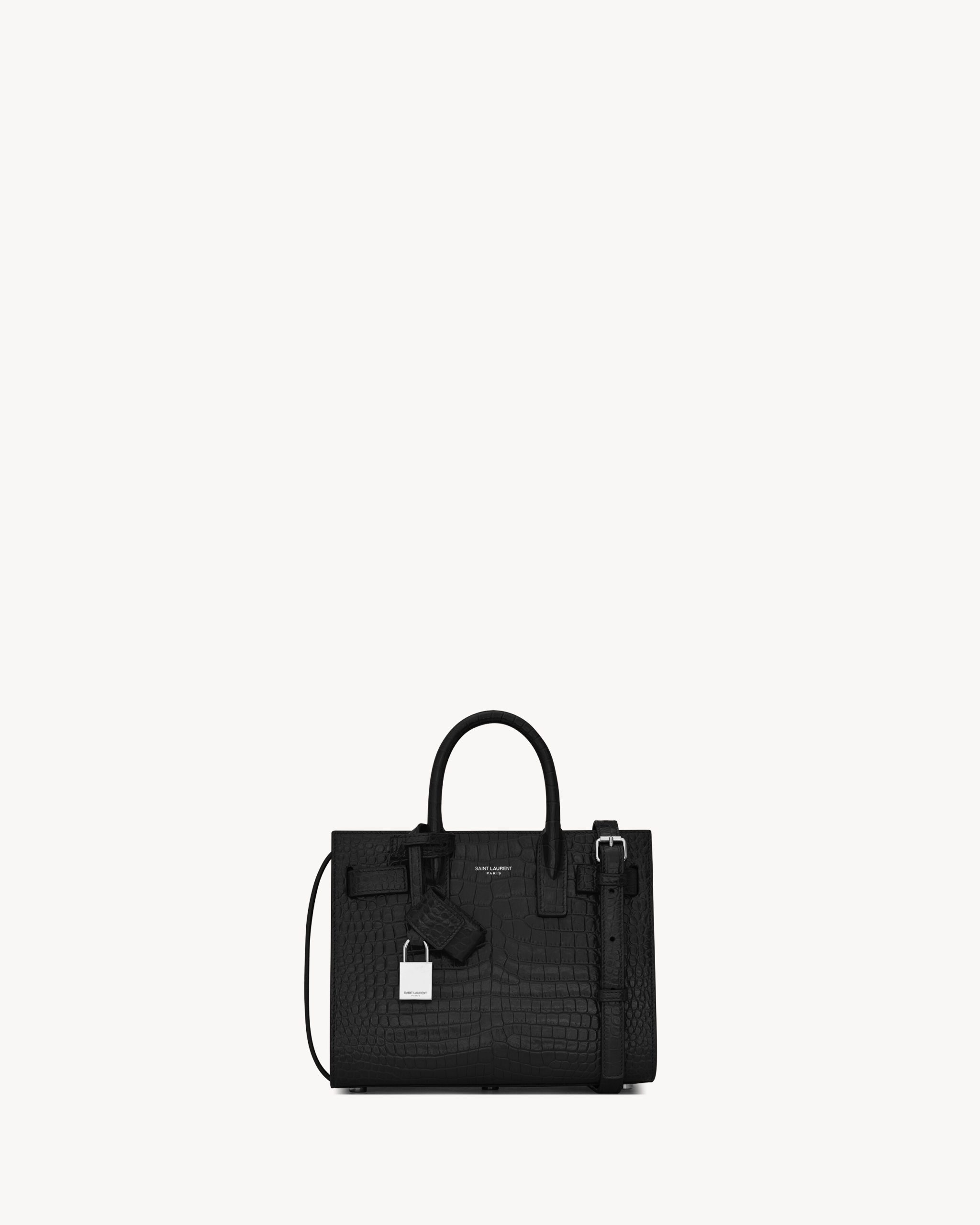 YSL SAC DE JOUR IN CROCODILE-EMBOSSED LEATHER – NANO - Image 1